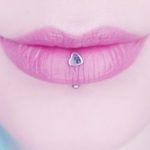 vertical labret jewelry